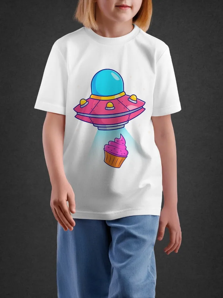 Tshirt For Kids, Tshirt for Kids UFO Cupcake 2-6Y Amazing Tee by LAMBLILY