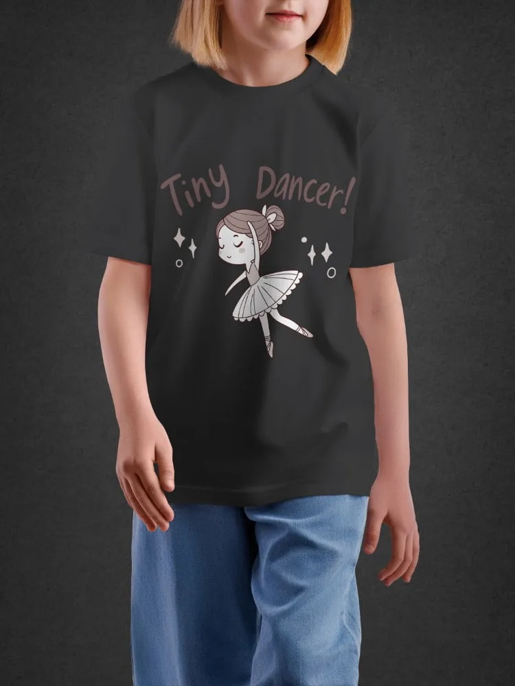 Tshirt For Girls, Tshirt for Girls Tiny Dancer 2-6Y Graceful Tee by LAMBLILY