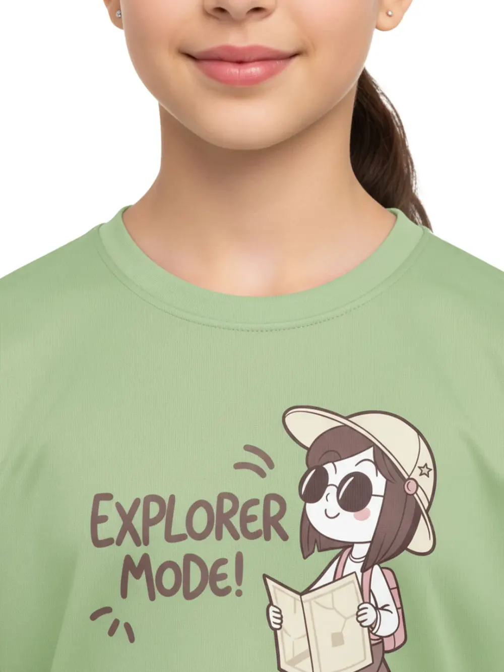 Tshirt for Girls Explorer 2-6Y Amazing Fun Tee, back view
